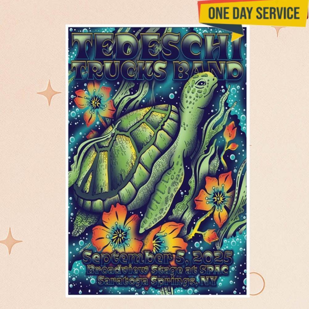 Tedeschi Trucks Band Sept 5 2025 Saratoga Springs Ny Tour Poster